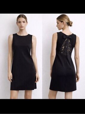Molly Bracken Mini Dress Lace Bow Detail